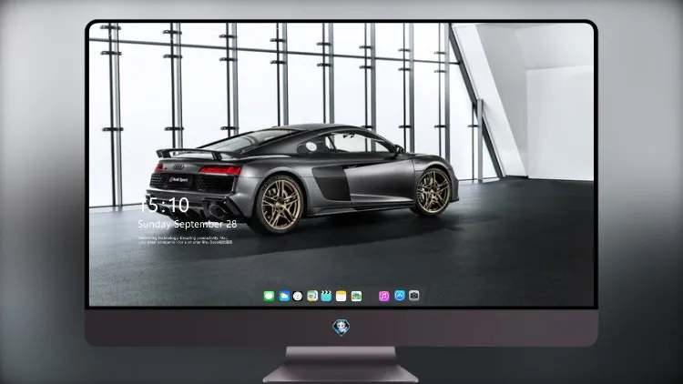 
电脑桌面壁纸奥迪R8 V10 Decennium后部