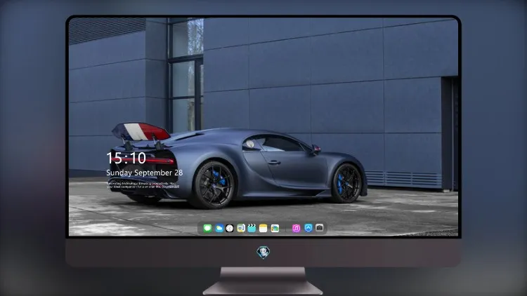 
电脑桌面壁纸 布加迪 Chiron Sport 110 Ans 后部