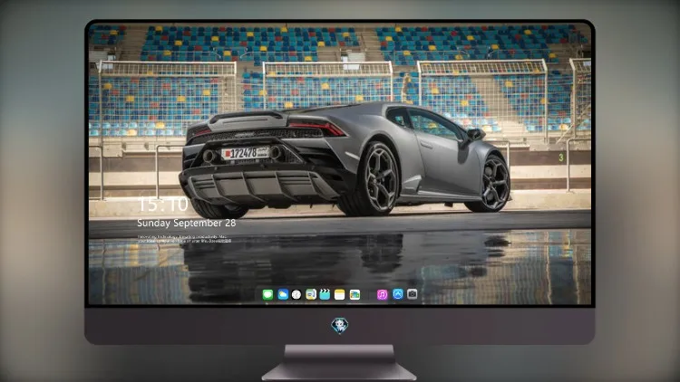 
电脑桌面壁纸 兰博基尼 Huracan Evo 后部