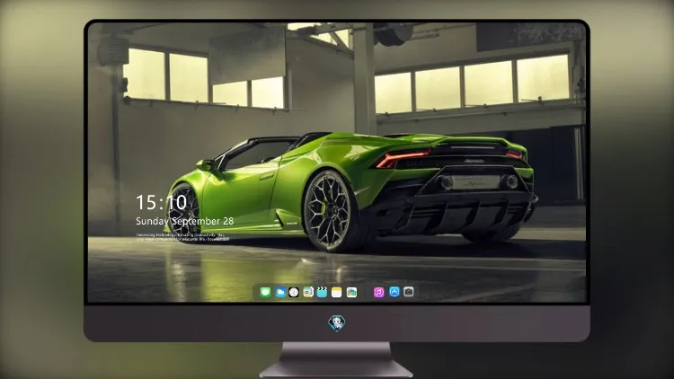 
电脑桌面壁纸 兰博基尼 Huracan Evo Spyder 后视图