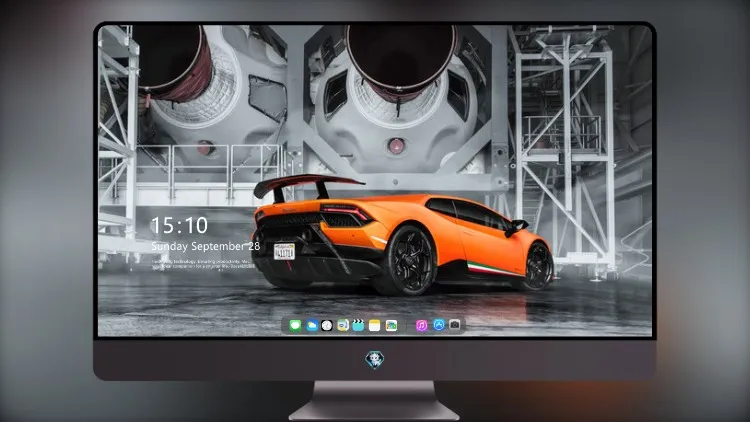 
2020橙色兰博基尼4k