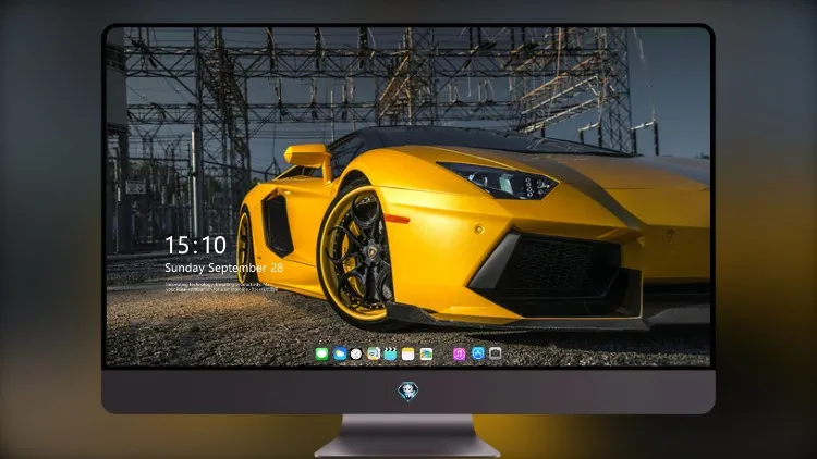
超清壁纸橙色兰博基尼 Aventador Sv 特写