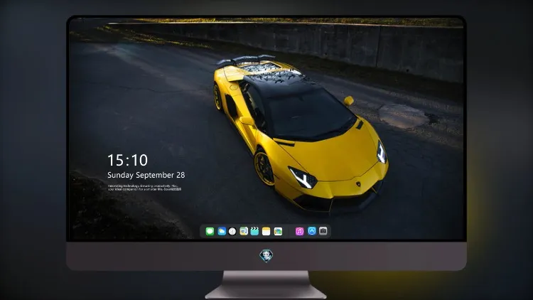
超清壁纸橙色兰博基尼 Aventador Sv 上视图