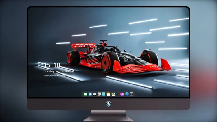 
2022 奥迪 F1 发布涂装展示车