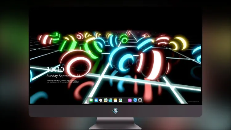 
3D 抽象彩球