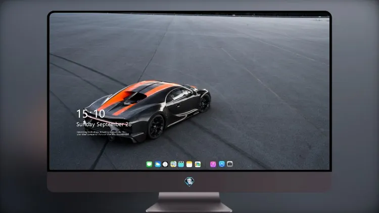 
8k 布加迪 Chiron 原型 电脑桌面壁纸 后部
