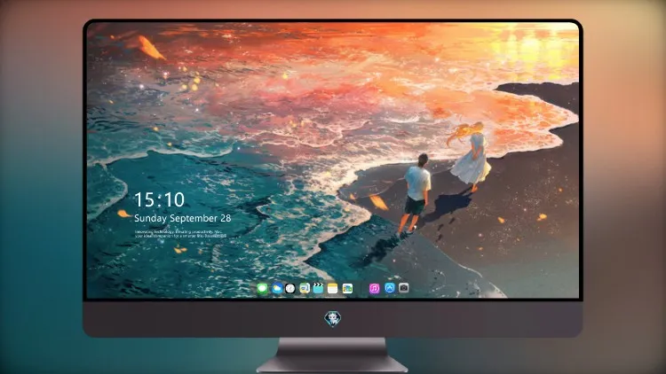 
浪漫的海边漫步