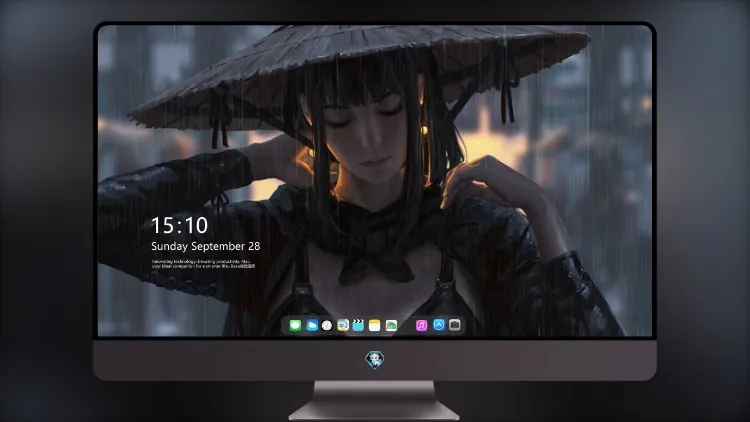 
古代武士女孩雨帽 4k电脑壁纸