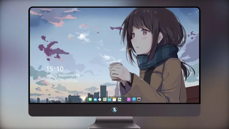
动漫女孩寒冷的日子