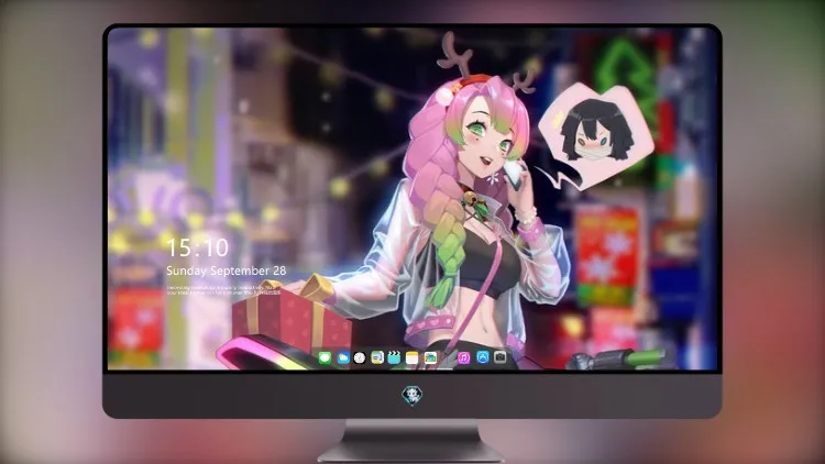 
动漫女孩在圣诞节送礼物 4k电脑壁纸
