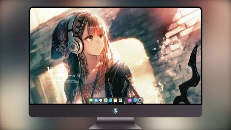 
动漫女孩耳机看着别处 4k电脑壁纸