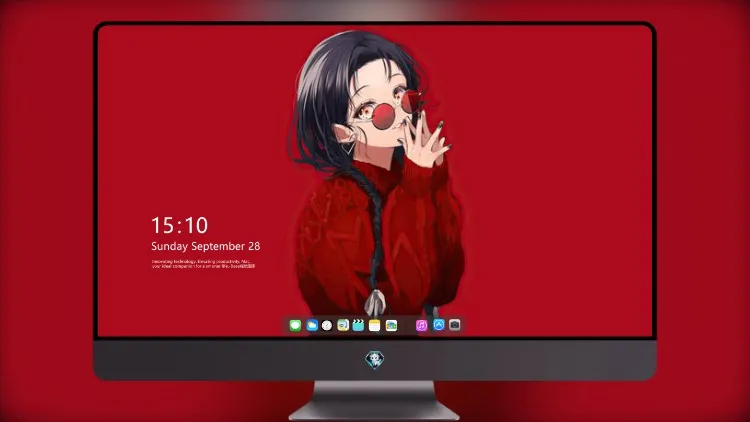
动漫女孩红眼镜4k