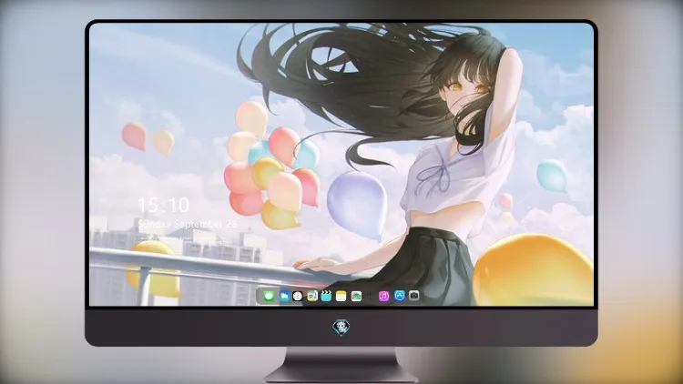 
动漫女孩学校手插头发
