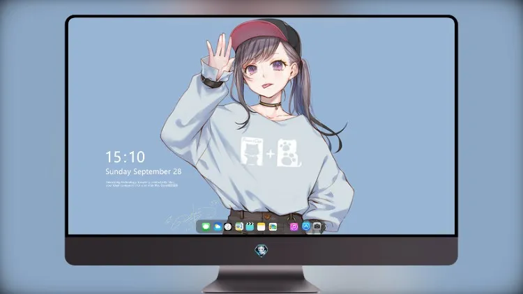 
动漫女孩毛衣兜帽 4k电脑壁纸