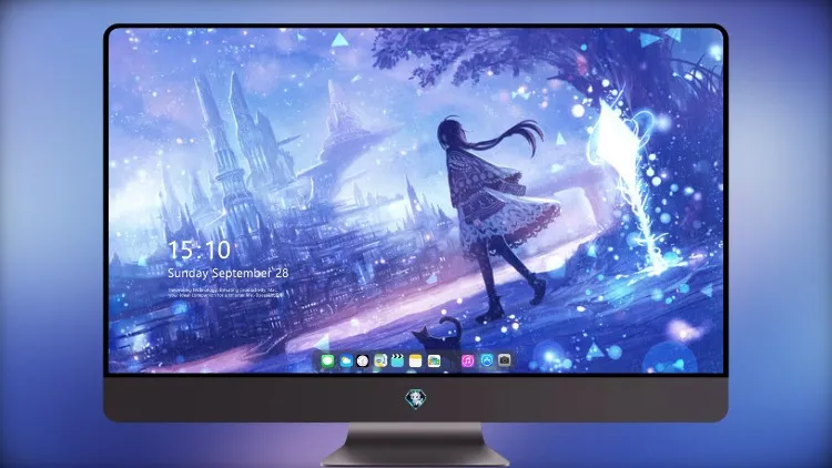 
动漫原创晚上与猫散步 4k电脑壁纸