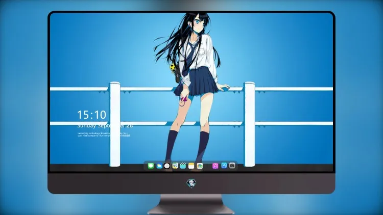
动漫女学生数字艺术