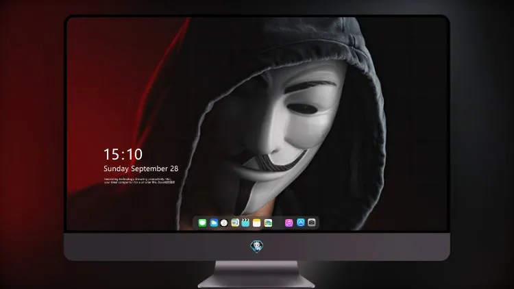 
Anonymus Guy 白色面具连帽衫 4k电脑壁纸