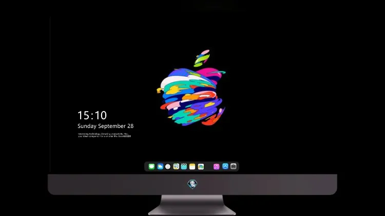 
苹果标志深色 Oled 5k壁纸超清桌面屏保
