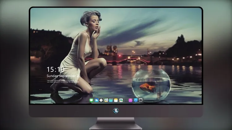 
水族馆附近的海岸女孩创意艺术