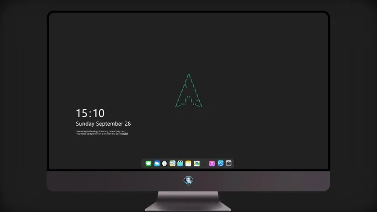 
Arch Linux 最小徽标 4k电脑壁纸