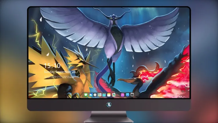 
急冻鸟 Zapdos Moltres 4k电脑壁纸