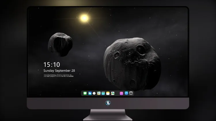 
小行星行星暗夜 4k电脑壁纸