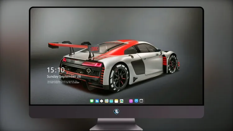 
奥迪 R8 LMS 电脑桌面壁纸 后视图