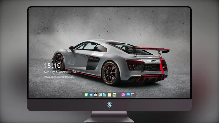 
奥迪 R8 Lms GT4 后部