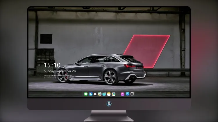 
奥迪 RS 6 Avant 电脑桌面壁纸 后部