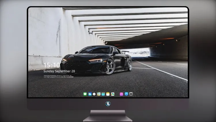 
黑色奥迪 R8 V10 前脸
