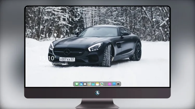 
雪中的黑色梅赛德斯 Amg GT 4k电脑壁纸