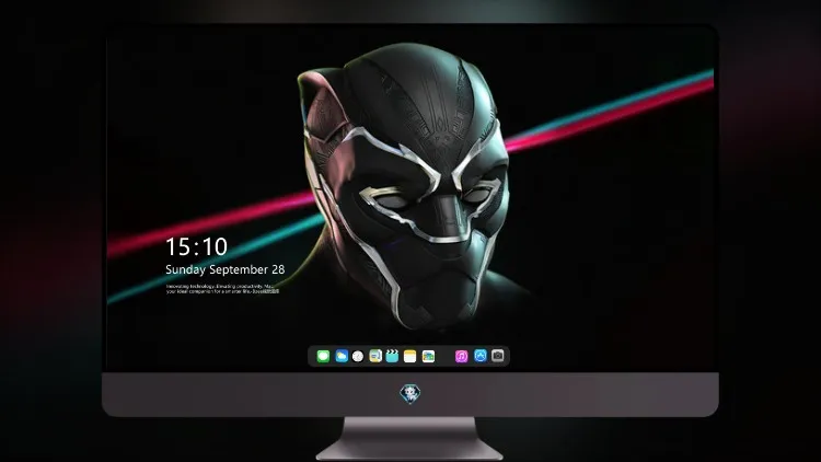 
黑豹头盔 3d 4k电脑壁纸