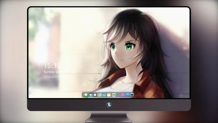 
蓝眼睛动漫女孩穿着学校礼服