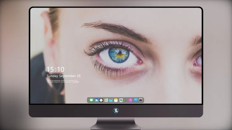 
蓝眼睛特写