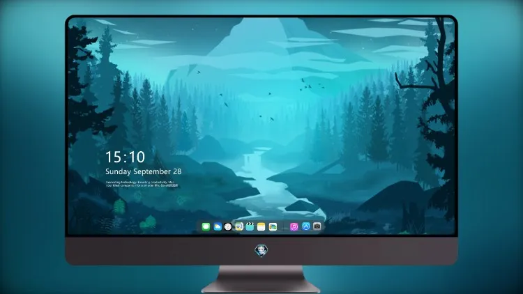 
蓝色森林最小 4k电脑壁纸