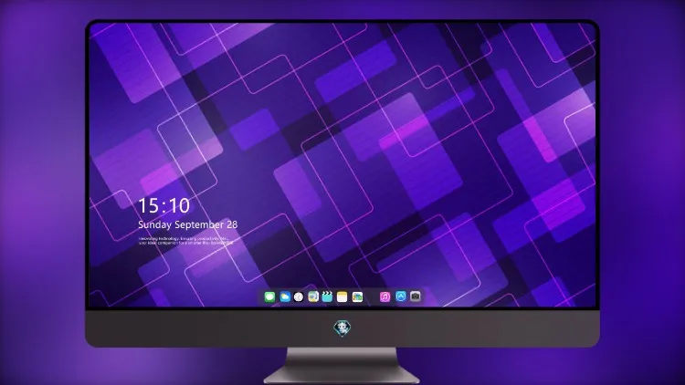 
蓝色几何纹理8k