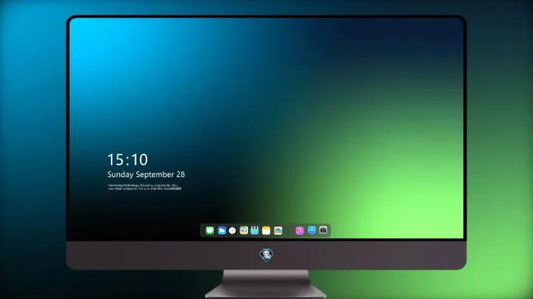 
蓝绿色图案8k