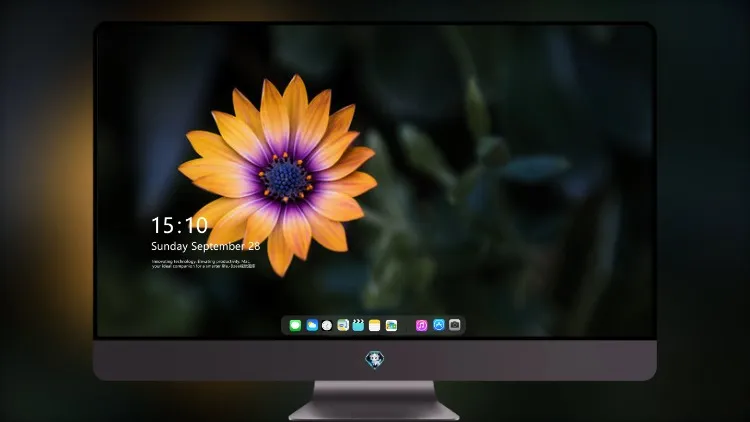 
亮橙紫花8k