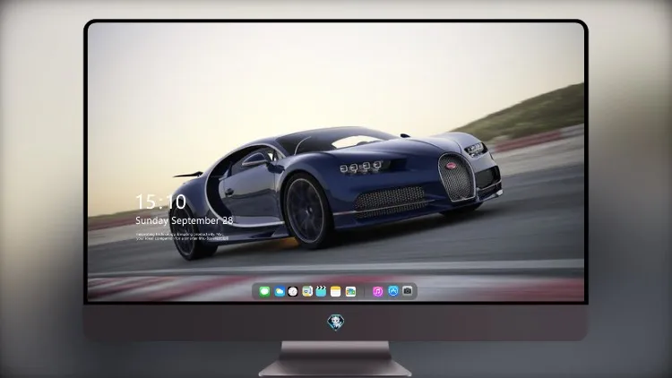 
布加迪 Chiron 电脑桌面壁纸 正面
