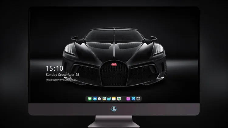 
布加迪 La Voiture Noire 电脑桌面壁纸 正面