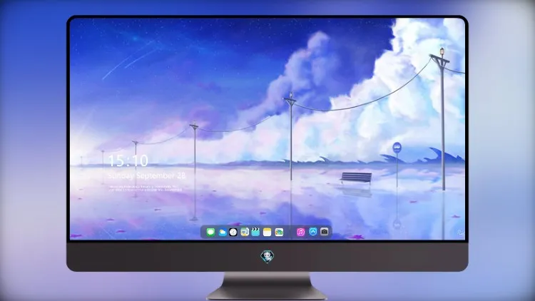 
公交车站风景