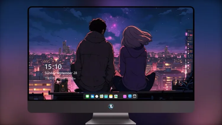 
情侣欣赏美景