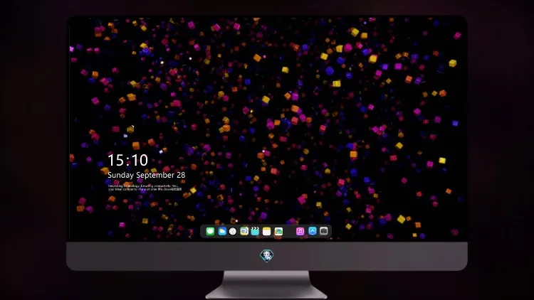 
立方体多色抽象8k