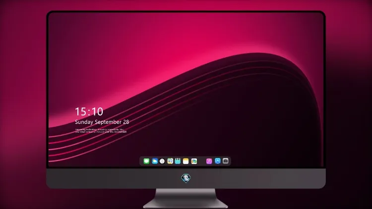 
Debian 红色抽象最小 8K超清图片素材