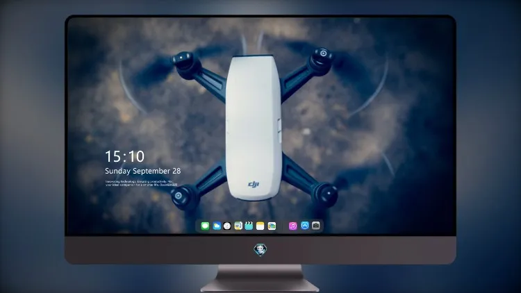 
Dji 无人机从顶部飞行视图