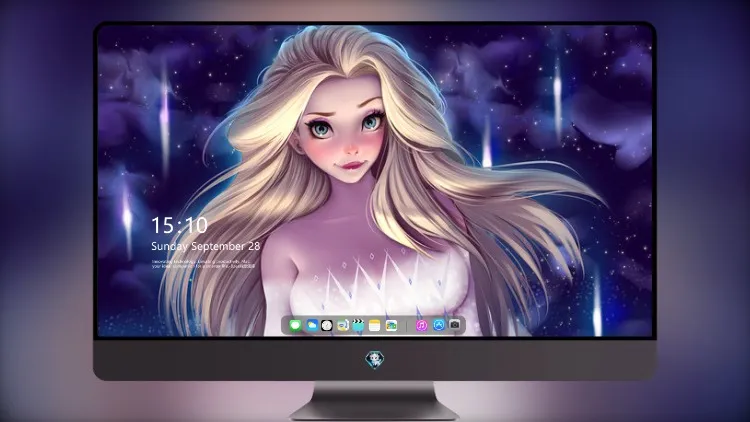 
艾莎冰雪奇缘艺术 4k电脑壁纸