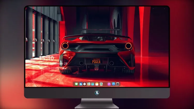
法拉利 488 GTb 后视图