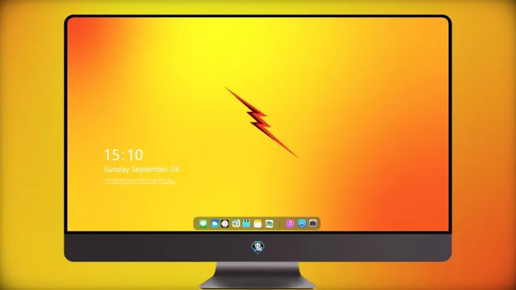 
Flash 反向徽标最小 4k电脑壁纸