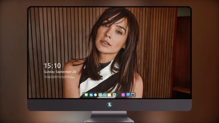 
盖尔·加朵 (Gal Gadot) 白色黑色连衣裙