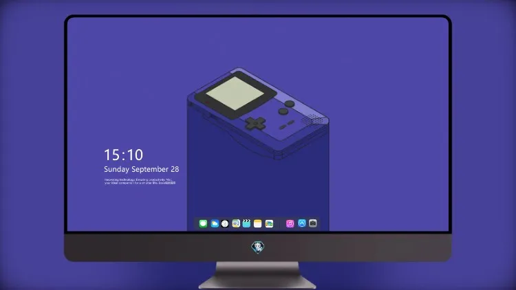 
Gameboy 控制台最小蓝色 5k壁纸超清桌面屏保